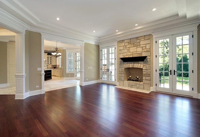 beautifully finished hardwood floors in a modern living room